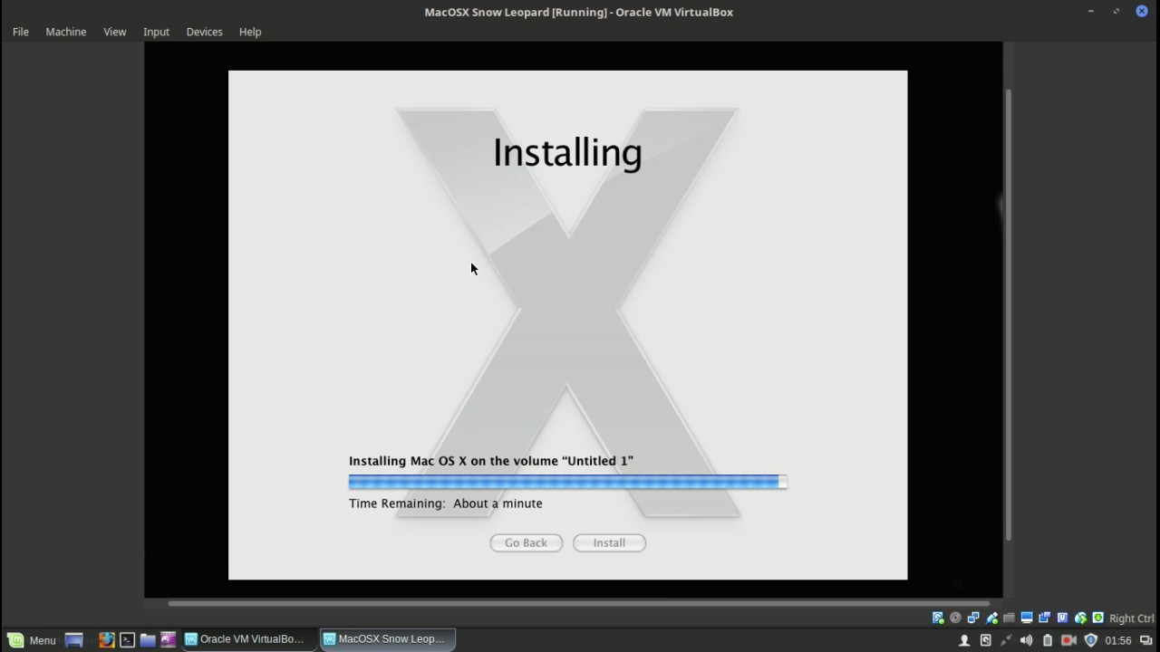 linux for virtualbox mac